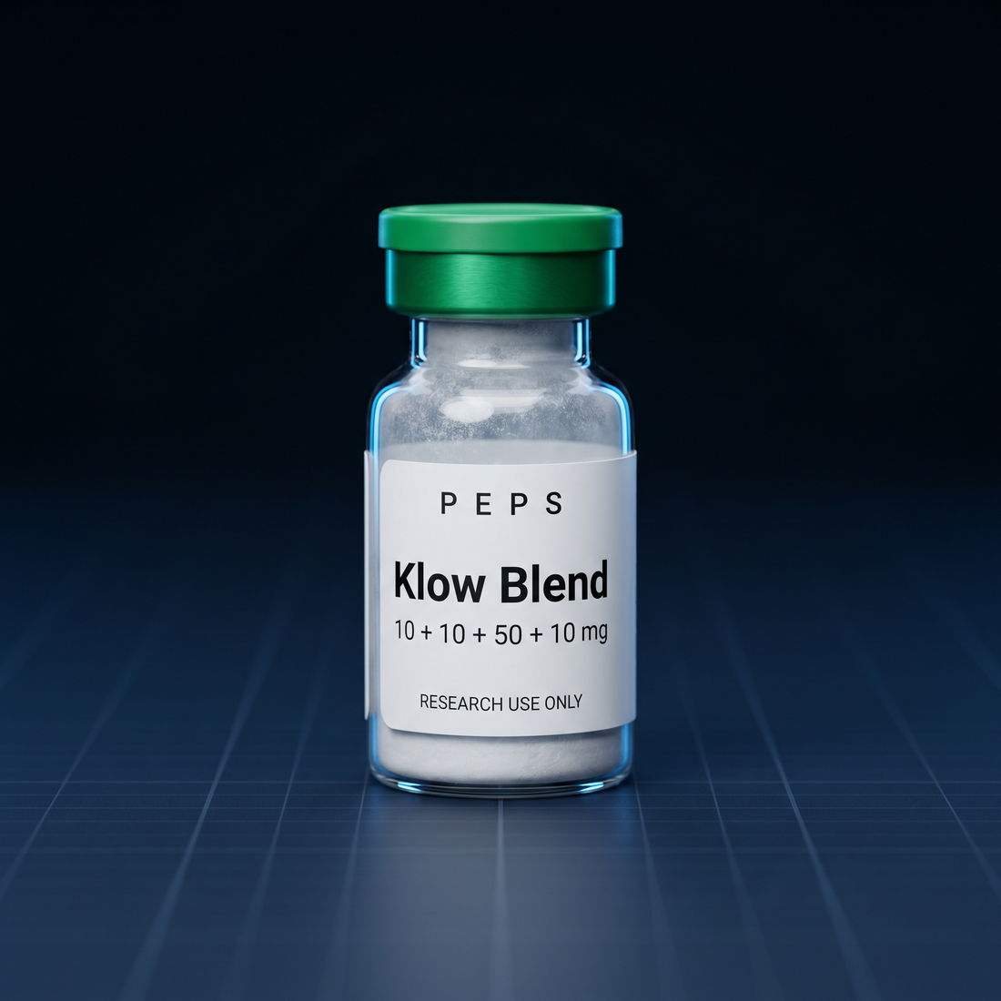 Klow Blend (BPC-157 + GHK-Cu + TB-500 + KPV) research vial