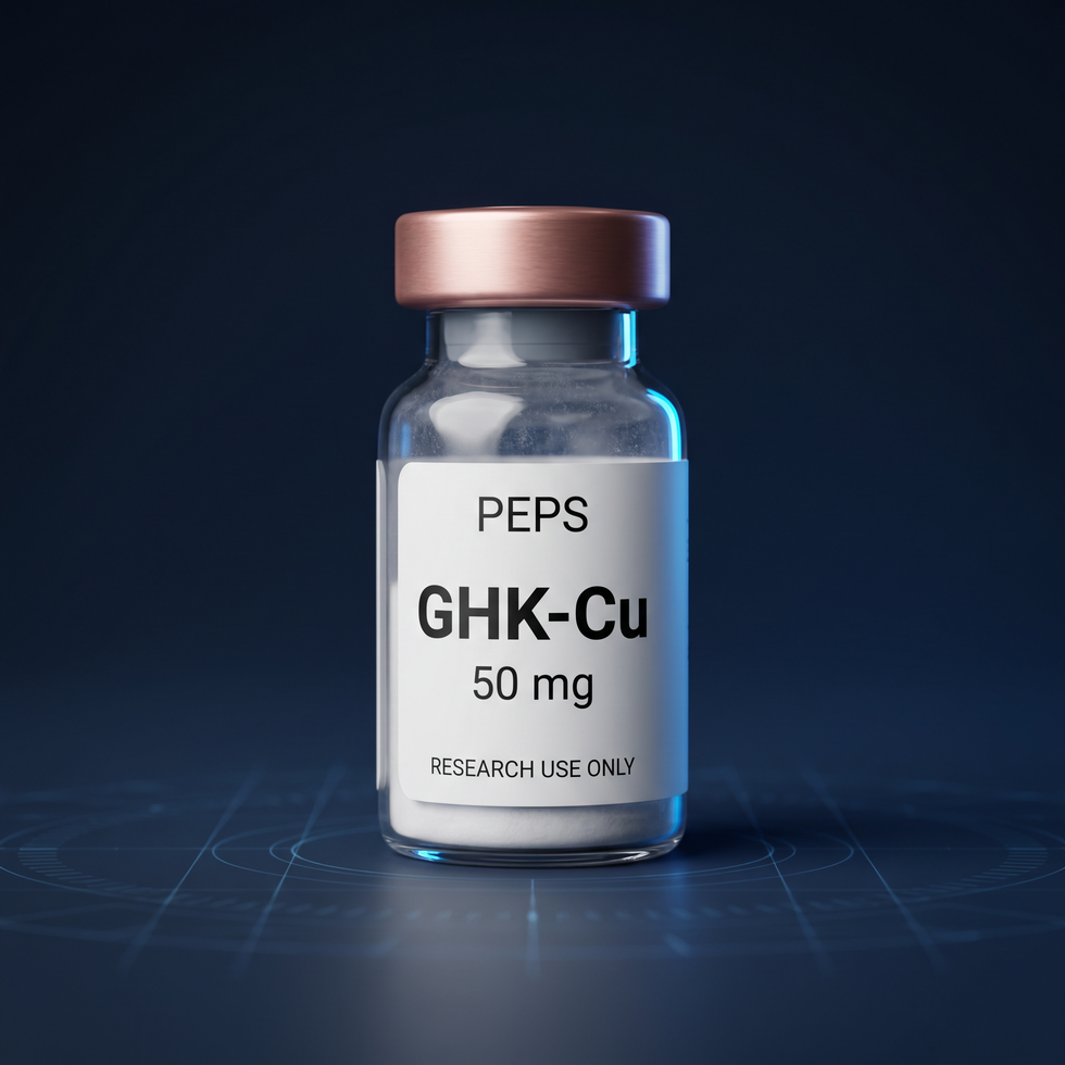 GHK-Cu (Copper Peptide) research vial
