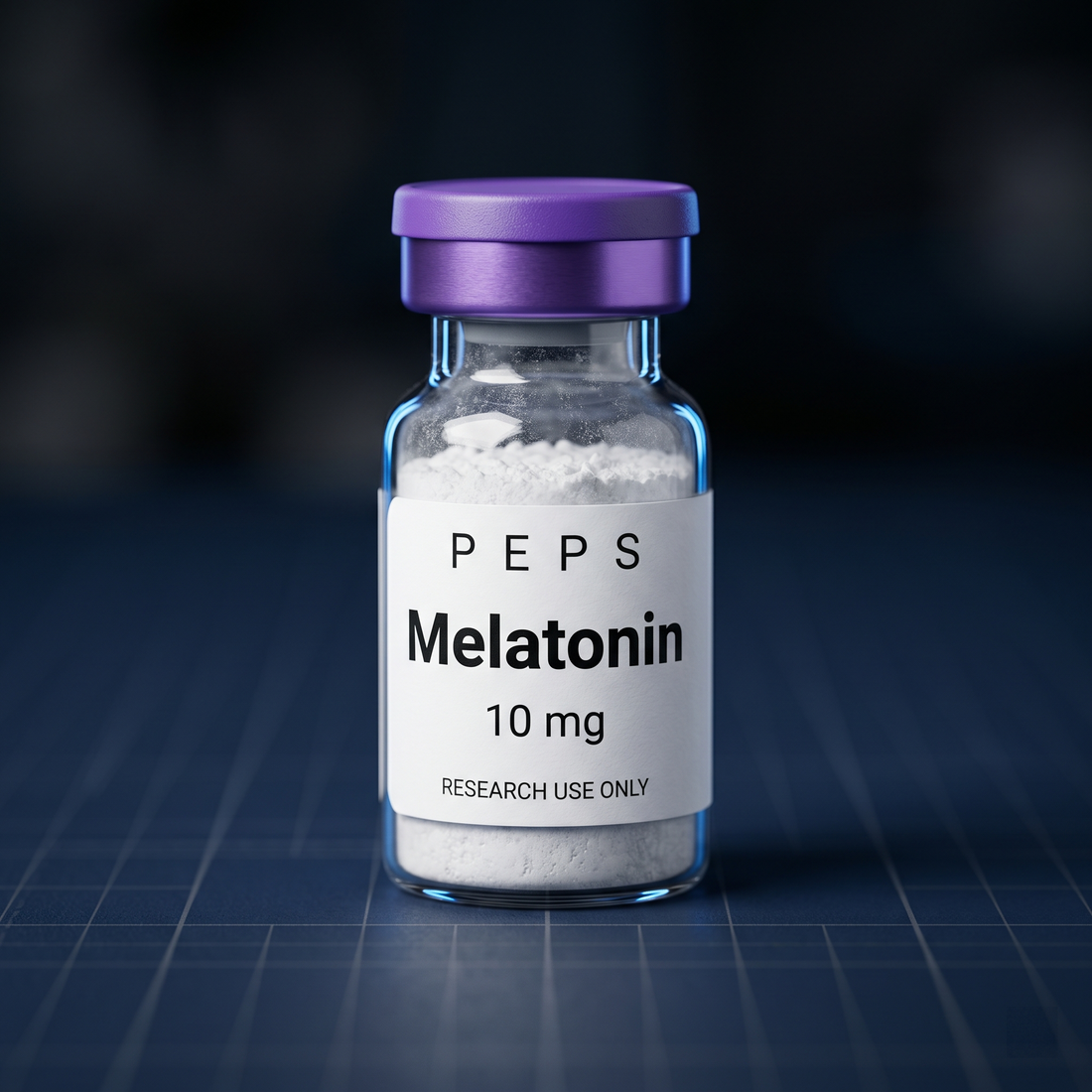Melatonin research vial